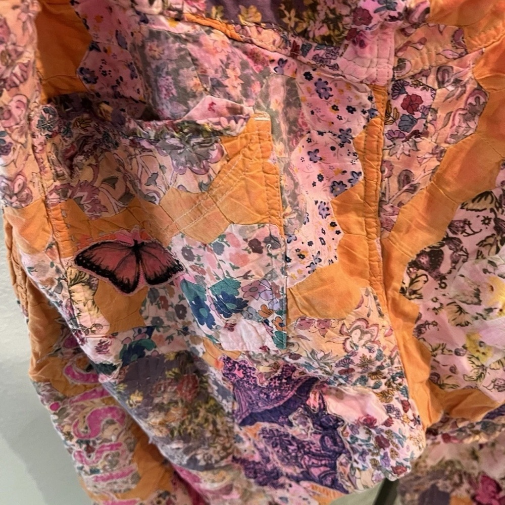 Magnolia Pearl Multicolor Patchwork Pants Butterf… - image 5